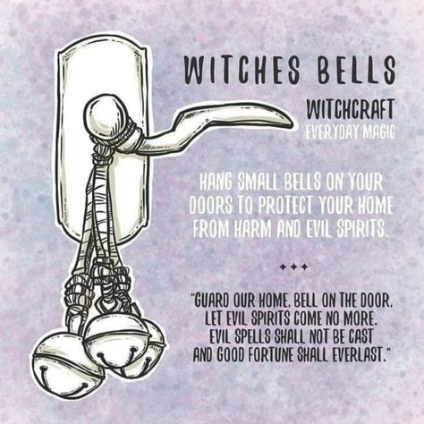 Daily Witchcraft, Witches Bells, Arte Occulta, Witchy Tips, Easy Spells, Magia Das Ervas, Witch Spirituality, Wiccan Magic, Witch Stuff