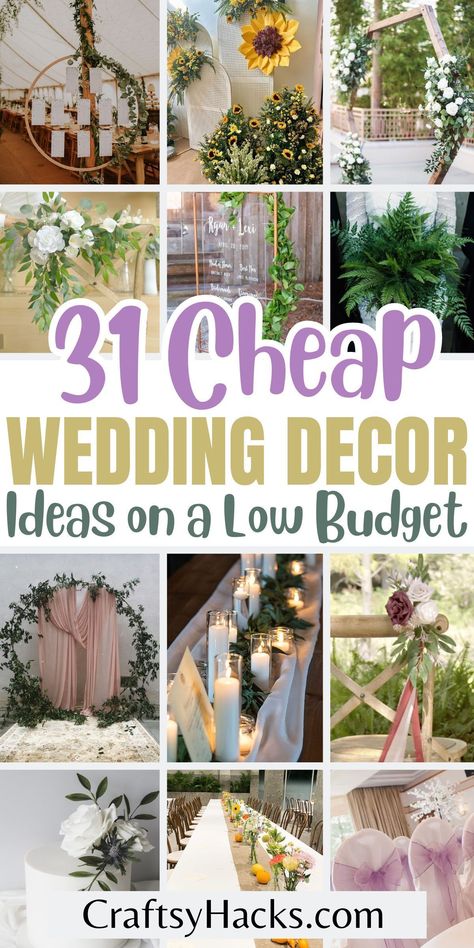 31 Stunning Marriage ceremony Decorations to Save You Cash Check more at https://howcandothis.com/weddingideas/31-stunning-marriage-ceremony-decorations-to-save-you-cash/ Simple Diy Wedding Backdrop, Budget Wedding Aisle Decor, Rustic Wedding On A Budget Diy, Diy Budget Wedding Decorations, Cheap Decorations Wedding, Outdoor Wedding Decorations Simple, Budget Wedding Table Decorations, Simple Cheap Wedding Decorations, Hobby Lobby Wedding Ideas