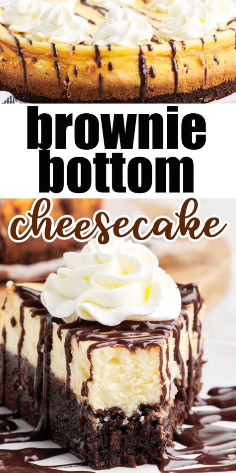 Cheesecake Recipes Lemon, Brownie Bottom Cheesecake, Rich Cheesecake, Lemon Cheesecake Recipes, Fun Cheesecake Recipes, Fudgy Brownie, Best Cheesecake, Easy Cheesecake Recipes, Cheesecake Desserts