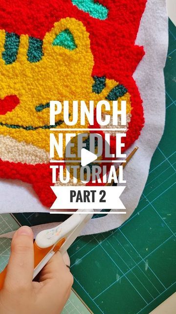 Renata Paton 🎨✨ on Instagram: "you've made your rug, AND NOW???? we clean it up 🫴🏻✨💖 here's the punch needle tutorial PART 2: FINISHING AND BACKING YOUR RUG! 🧶✂️ these aren't all necessary steps, but this is what i do to achieve a sellable piece of art that'll last the distance 💅🏻🔥 #punchneedle #punchneedleart #arttutorial #crafttutorial #fibreart #yarnlife" Punch Needle Tutorial, How To Punch, The Punch, Punch Needle Patterns, Needle Punch, Craft Tutorial, Needle Art, Punch Needle, Yarn Art