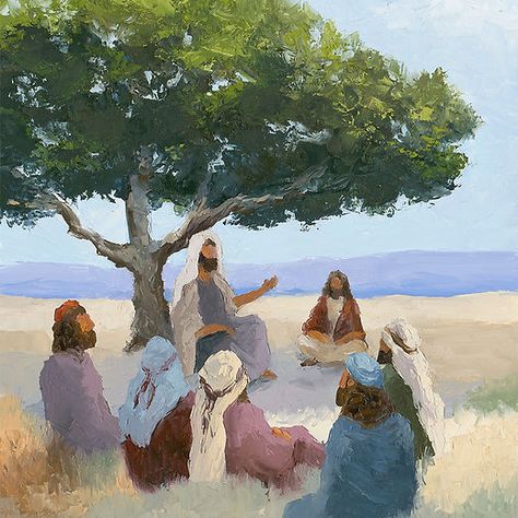 Faith Gallery | Mike Moyers Fine Art Walking With Jesus, Bible Wall Art, Jesus Artwork, Christian Paintings, Pictures Of Christ, Lds Art, Bible Illustrations, Jesus Christ Art, Christian Artwork