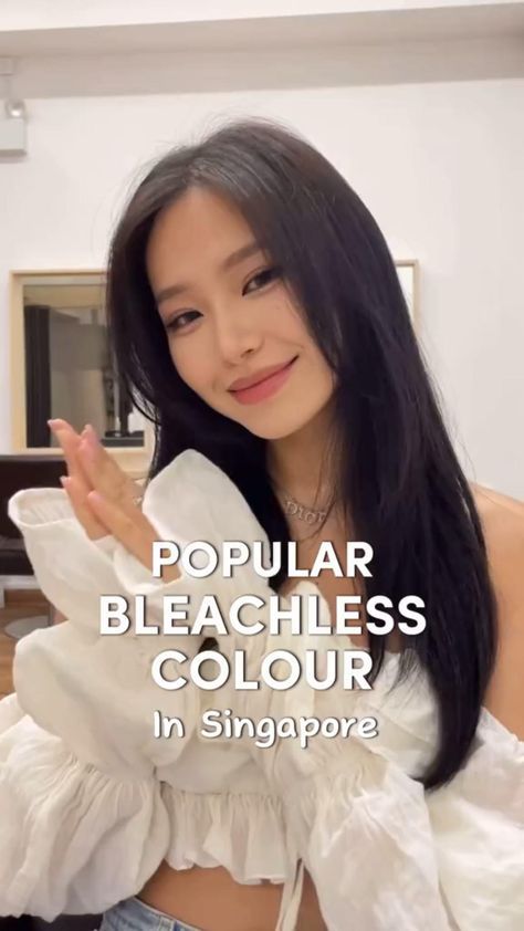 Balayage, Bleach Hair Color, Short Bleached Hair, Cherry Hair Colors, Hair Color For Brown Skin, Hair Color Asian, Korean Hair Color, Brown Hair Looks, Hair Tips Video