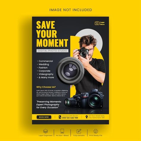 Photo Ads Design, Photographer Flyer Design, Photographer Advertising Ideas, Photographer Poster Design, Photography Design Poster, Photography Advertising Poster, Photography Posters Advertising, Photography Poster Design Creative, Camera Poster Design