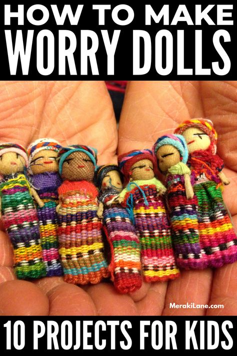 Amigurumi Patterns, How To Make A Worry Doll, Fabric Doll Tutorial, Worry Dolls Diy, Fabric Doll Patterns Free Printable, Paper Craft Flowers, Diy Yarn Dolls, Dolls Handmade Diy, Doll Making Tutorials