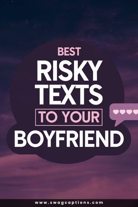 Looking to spice things up? Discover the "Best Risky Texts To Your Boyfriend" that are sure to add excitement and fun to your relationship! These bold and playful messages are perfect for keeping the spark alive and showing your adventurous side. Whether you're aiming for a flirty surprise or a thrilling challenge, these texts will help you connect in a fresh and exciting way. Ready to send something unforgettable? Explore our top picks for the best risky texts now! Things Go Send Your Boyfriend, What To Send Your Boyfriend, Risky Texts Ideas, Work Texts For Him, Risky Messages To Send Him, Relationship Texts Flirty For Him, Risky Text To Send To Your Boyfriend, Cute Messages For Boyfriend Texts, Cheesy Texts To Boyfriend