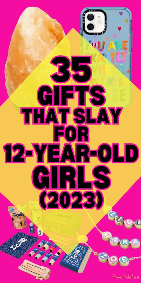 12-year-old girls can be really hard to buy gifts for, they are still tweens and still kids at heart, but they are also fast approaching the teen years, and their interests are more grown-up than ever. So if you are stuck for gift ideas for your daughter or granddaughter's 12th birthday or Christmas, use this list of the best gift ideas for 12-year-olds; it's a curation of gifts put together by the mum of a 12-year-old girl whose own daughter loves all the gift suggestions, your 12-year-old love 12 Year Girl Gift Ideas, What To Get A 11 Yo For Birthday, Birthday Gifts For 12 Year Girl, Gift For 13 Year Girl, Birthday Gifts For 10 Year Girl, Birthday Ideas For 12 Year Girl, Gift Ideas For 10 Year Girl, Gifts For Girls 10-12, Birthday Gifts For Girls 10-12