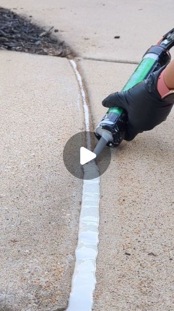 DAP Global Inc. on Instagram: "Seal those gaps and prevent unwanted plant growth! 💪 - - - #DIYWithDAP #homeimprovement #homemaintenance #exterior #driveway #concrete #AMPSealants #diy #easyfix" Driveway Repair Concrete, Concrete Driveway Repair, How To Repair Cracked Concrete, Driveway Extension Ideas Diy, Yard Work Hacks, Yard Leveling Diy, Diy Driveway Ideas, Diy Driveway Ideas Cheap, Concrete Driveway Paint