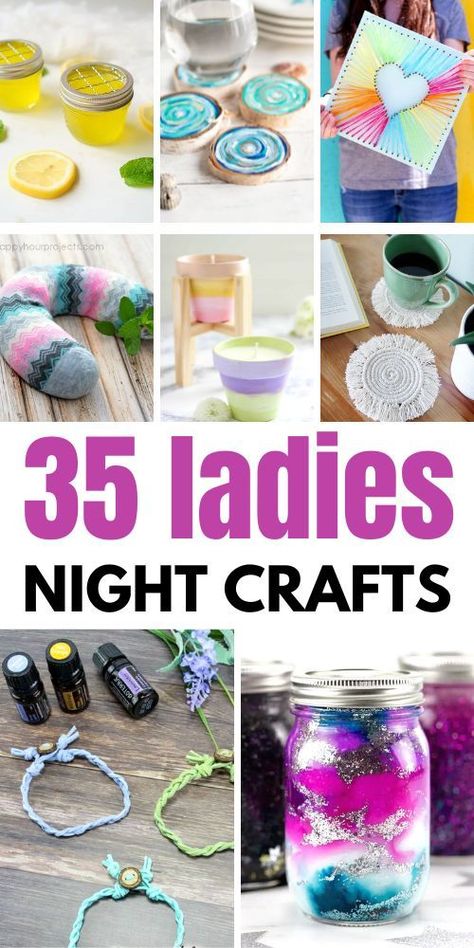 Fun Craft Night For Adults, Craft For Group Of Women, Ladies Activities Ideas, Creative Ideas With Friends, Ladies Group Ideas, Group Craft Projects For Women, Womens Craft Ideas, Craft And Sip Ideas, Women Bonding Activities