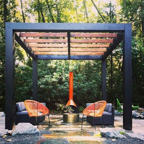 Pergola Modern, Corner Pergola, Cedar Pergola, Pergola Ideas, Modern Pergola, Metal Pergola, Pergola Design, Wood Pergola, Backyard Pergola