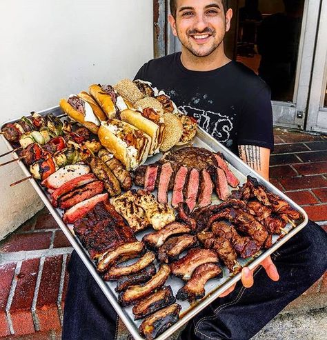 The size of your barbecue platter matters. #NotFakeNews  Courtesy: @thegrubfather at @chubsmeats #livefirerepublic #chef #grill #grilling #bbq #barbecue #carne #churrasco #feedme #bacon #pork #beer #prime #meat #meatlover #carnivore #paleo #glutenfree #feast #instagood #foodstagram #livefire #livefirerepublic #ribs #bucketlist #firemakeseverythingbetter Meat Buffet, Dinner Boards, Meat Platters, Meat Ideas, Bbq Party Food, Chef Grill, Meat Lover, Fingerfood Party, Meat Platter