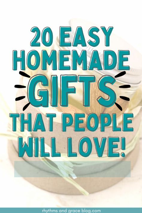 Homemade Gifts For Friends, Easy Homemade Gifts, Handmade Gifts For Friends, Easy Diy Christmas Gifts, Easy Handmade Gifts, Christmas Gifts To Make, Easy Christmas Gifts, Diy Gifts For Friends, Easy Diy Gifts