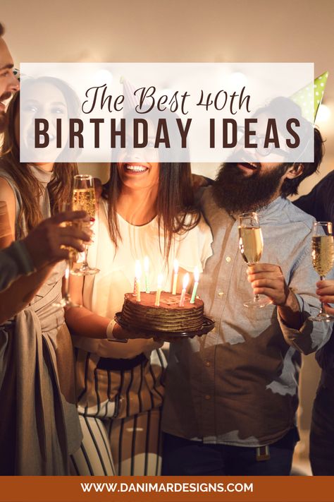 Cheers to the best 40th birthday party ideas and tips you can use at your upcoming bash. #40thbirthdayparty #surprise40thbirthday #40th #thebig4oh #40 #birthdayparty #birthday Happy Birthday 40th Woman, 40th Birthday Costume Party, 40licious Birthday, Classic 40th Birthday Themes, Ideas For A 40th Birthday Party Men, 40th Ideas For Women Turning 40, At Home 40th Birthday Party, 40th Birthday Ideas At Home, 40th Celebration Ideas