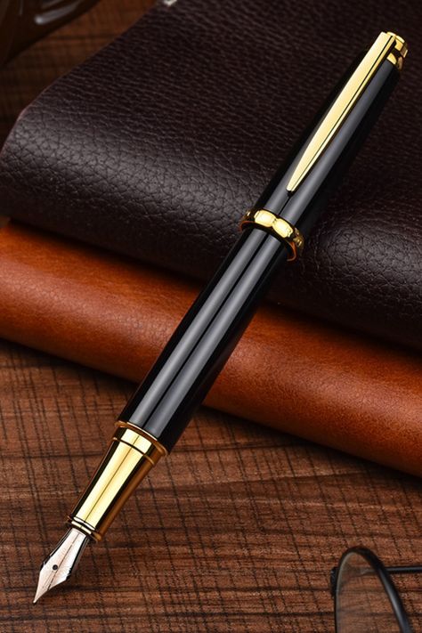 Fountain pen can make handwriting more calligraphic beauty, and good fountain pen brands are more trustworthy. Check out this image and get more info about "Hero" at BalTimes.com Fancy Fountain Pen, Luxury Fountain Pen, Vintage Fountain Pen, Fountain Pen Aesthetic, Pen Gift Ideas, Pen Photography, Pen Aesthetic, Pen Image, Fountain Pen Writing