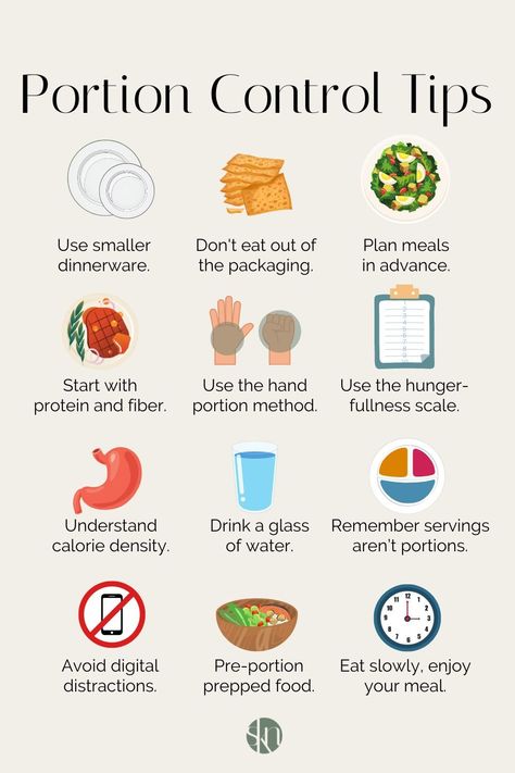 Struggle with portion sizes? Here are 15 easy portion control tips that can help you lose weight and support healthy eating overall. Essen, Healthy Food Habits, Best Fat Burning Foods, Eat Slowly, Lost 50 Pounds, Portion Sizes, Healthy Food Motivation, Healthy Motivation, 50 Pounds