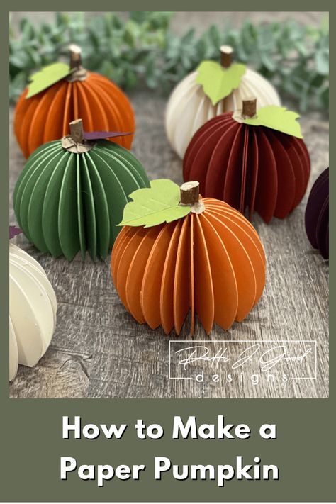 How to Make a Paper Pumpkin/Mini Paper Pumpkins/Easy Fall Paper Crafts/ Origami Pumpkin, Paper Halloween Decorations, Paper Pumpkin Craft, Harvest Crafts, Fall Crafts For Adults, Fall Paper Crafts, Thanksgiving Paper, Fall Pumpkin Crafts, Construction Paper Crafts