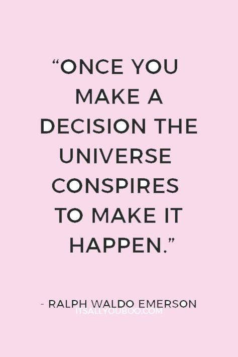 "Once you make a decision the universe conspires to make it happen" — Ralph Waldo Emerson. Want to know how to manifest your dream life? Click here for exactly how to manifest your dream life into reality. Plus, look out for these signs your dreams are manifesting. What’s your dream life look like? #DreamLife #Manifest #LawOfAttraction #Manifesting #LOA #Affirmations #Abundance #ManifestLove #LawOfVibration #YourVibeYourLife #PositiveMindset #Affirm #Believe #Vibration Spiritual Awakening Signs, Dream Symbols, Vision Board Manifestation, Motiverende Quotes, Law Of Attraction Tips, Manifestation Journal, Positive Affirmations Quotes, Manifestation Affirmations, Manifestation Quotes