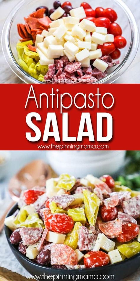 Antipasta Salads With Lettuce, Chopped Antipasto Salad, Antipasto Salad With Lettuce, Genoa Salami Recipes, Salami Salad Recipes, Chop Salads, Antipasta Salad, Easy Antipasto Salad, Salads Dressing