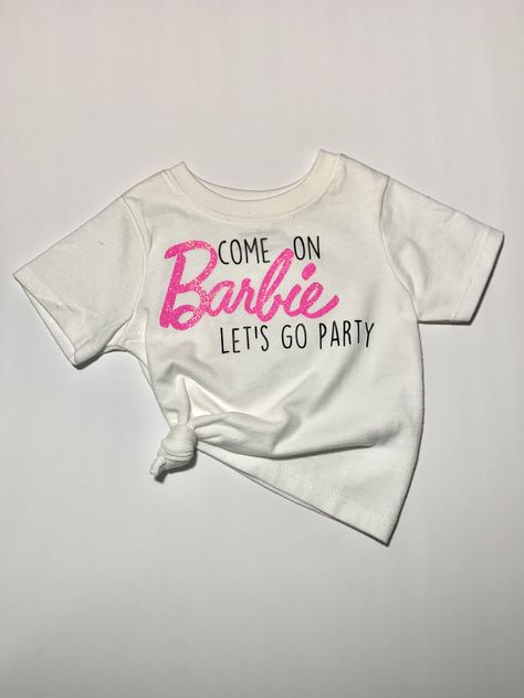 Barbie Themed Birthday Party 5, Barbie 5th Birthday Shirt, Barbie Cake Pops Birthday, Custom Barbie Shirt, Barbie One Year Birthday, Barbie Birthday Party 1 Year, 5 Year Birthday Party Ideas Barbie, Barbie Birthday Shirt Kids, Cricut Barbie Shirt