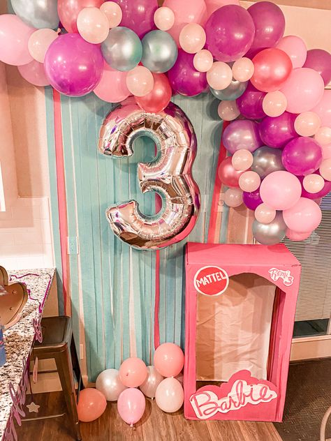 Barbie Theme 3rd Birthday, Third Birthday Barbie Theme, 3rd Birthday Barbie Party, Three Year Old Barbie Birthday Party, 3rd Barbie Birthday Party, 3rd Birthday Barbie Theme, Barbie Third Birthday Party, Barbie Birthday Party 3 Year, Barbie 3rd Birthday Party Ideas