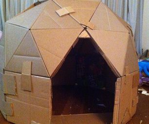 Cardboard Dome, Diy Karton, Cardboard Play, Carton Diy, Kraf Kertas, Cardboard House, Diy Cardboard, Cardboard Crafts, Kids Play