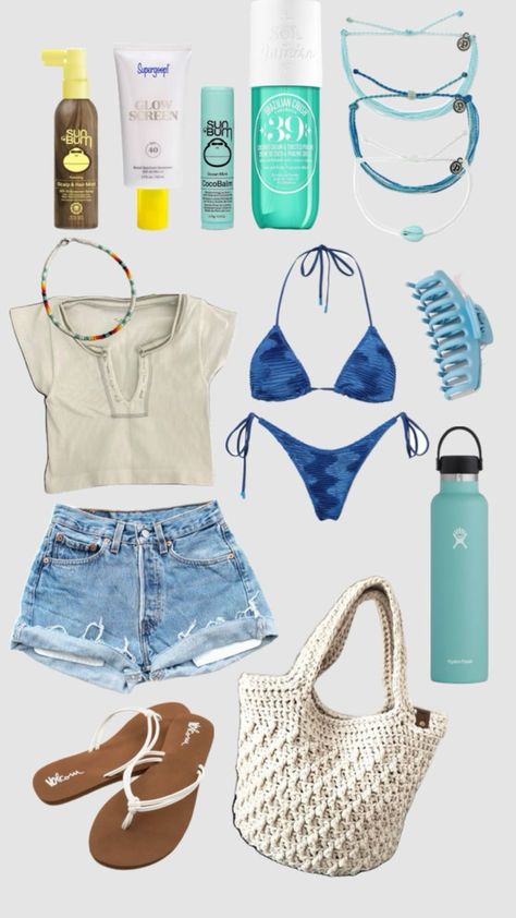 Summer Outfits At The Beach, Aesthetic Outfits For Summer 2023, Beach Vibe Clothes, Summer Outfit Aesthetic 2023, Summer Outfit Inspo 2023 Casual, Hawaii Day Outfits, Obx Outfit Aesthetic, Summer Fits Aesthetic Beach, Beach Summer Aesthetic Outfits