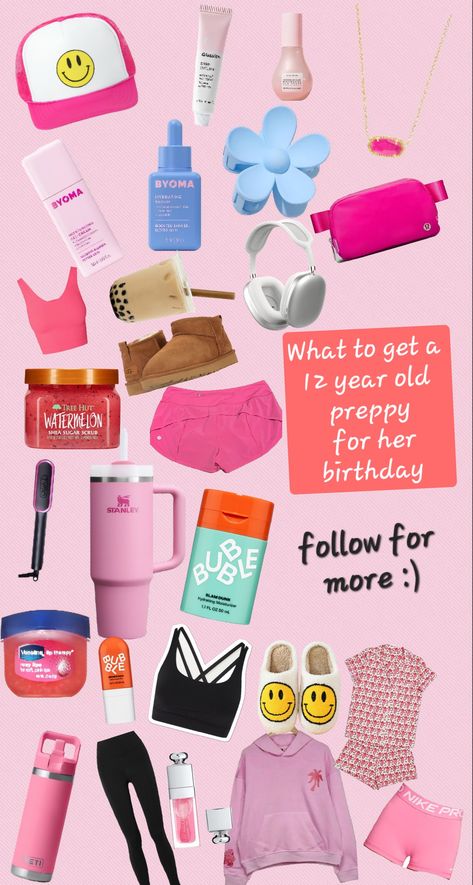 What to get a preppy 12 year old for her birthday!!!! Teen Birthday Gifts, Lucy Birthday, Redo Room, Preppy Birthday Gifts, Preppy Birthday, Birthday Aesthetic, Preppy Gifts, Aesthetic 2024, Holiday Wishlist