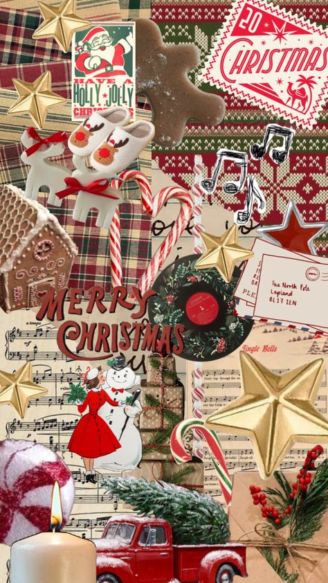 #christmasaesthetic #christmas #winter #santa #candycanes #northpole #cold #snow #gingerbread #cute #aesthetics #shuffles #collage Christmas Backrounds, Shuffles Collage, Christmas Lockscreen, Cute Aesthetics, Wallpaper Natal, Christmas Dreaming, Merry Christmas Wallpaper, Xmas Wallpaper, Preppy Christmas