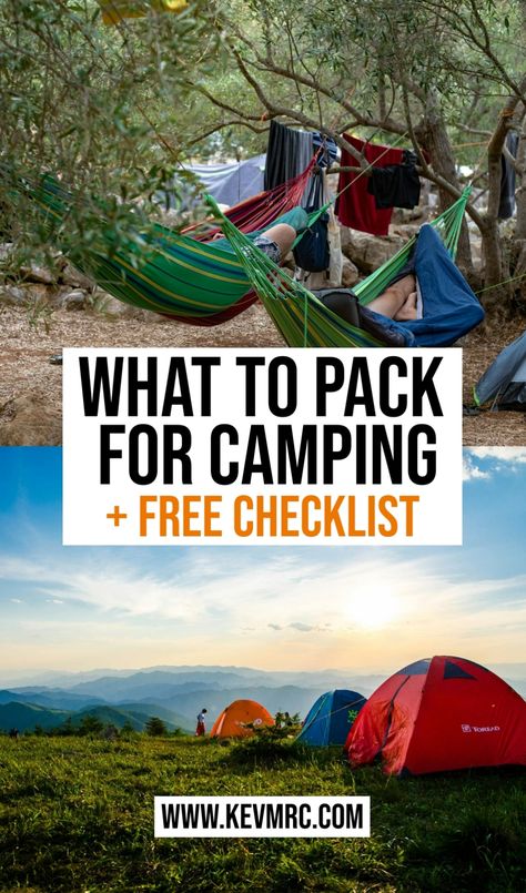 Going to camp? Packing for camping can be overwhelming, so to make it easier, I've made this camping checklist with product recommendations to ensure you don't forget anything! camping essentials list | camping essentials checklist | camp packing list | camping list packing checklist Camping Hiking Packing List, Car Camping Packing List, Camping List Packing Checklist, Packing For Camping, Packing List For Camping, Packing List Camping, Camp Checklist, Camping Trip Packing List, Camping List Packing