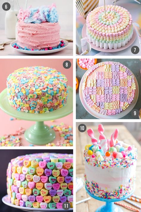 Easy Birthday Cake Ideas for Kids | These simple cake decorating ideas are great for beginners and include cakes for boys and girls. We show you everything from how to decorate a cake with candy and cookies, to how to make a fun construction cake, one with rainbows or craft a cute DIY cake topper. You're sure to find a birthday cake that's easy to make and that your child will love. Birthday Cakes, Easy Birthday Cake Ideas, Birthday Cake Ideas For Kids, Easy Birthday Cake, Easy Birthday, Birthday Cake Ideas, Cake Ideas, Frosting, Birthday Cake