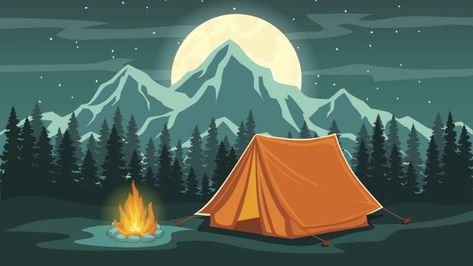 Meet the New Generation of Modern-Day Explorers | Outside Online Camping Images, Camping Theme Party, Star Illustration, Background Clipart, Camping Checklist, Camping Theme, Camping Fun, Camping Experience, Campfire