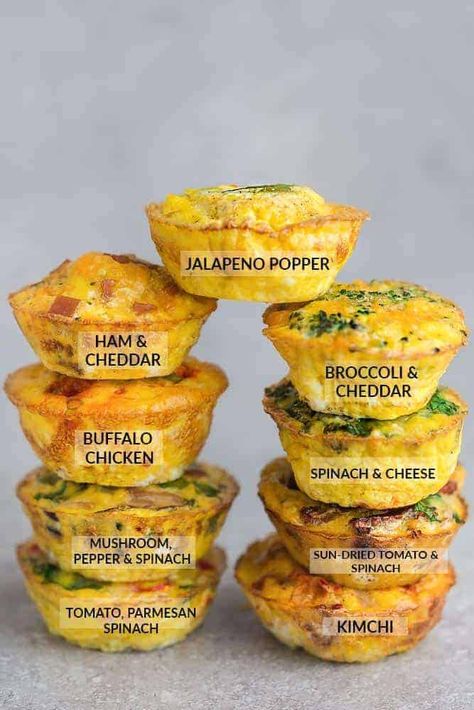 Resep Vegan, Low Carb Egg Muffins, Low Carb Breakfast Easy, Egg Cups Breakfast, Egg Muffins Breakfast, Egg Muffin, Vegan Muffins, Egg Muffins, Läcker Mat