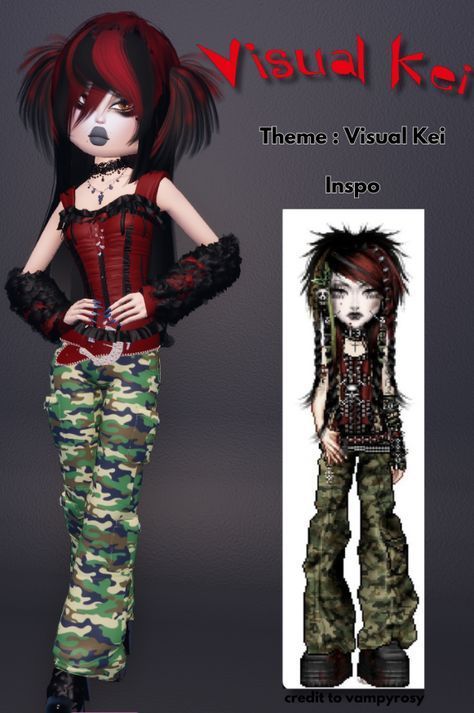 Reality Television Outfit, Dti Outfit Visual Kei, Dti Winter Theme Non Vip, Dti Outfits Not Vip, Dti Theme Visual Kei, Visual Kei Dress To Impress No Vip, Dress To Impress Mori Kei Theme, Dti Theme Jewelry Overload, Visual Kei Dress To Impress Outfit