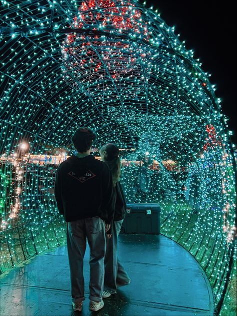 Christmas Light Date, Christmas Lights Date, Winter Relationship, December Style, Winter Dates, Winter Couple Pictures, Christmas Couple Photos, Couples Things To Do, Christmas Couple Pictures