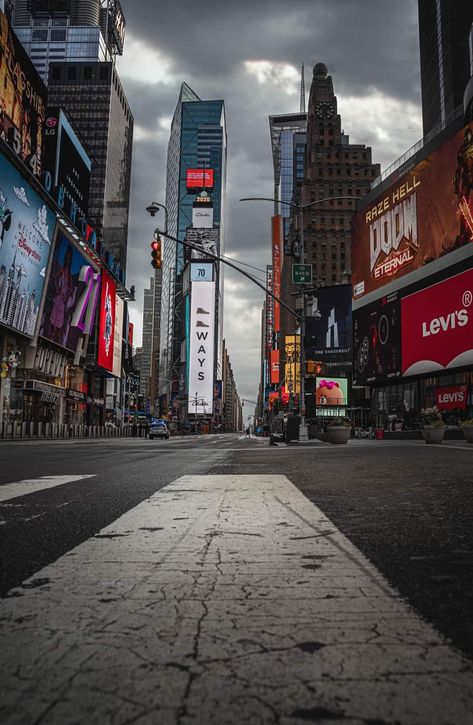 Time Square 2020 New York City, Ruins, Times Square, New York Wallpaper, York Wallpaper, Time Square, Square Design, York City, Tower