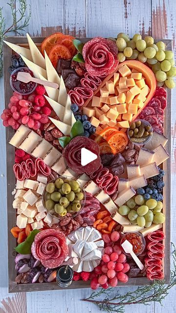 4,871 likes, 35 comments - charcuterie_n_things on October 27, 2022: "Say cheese… #charcuterie #foodstyling #cheese #grazingtable #food52 #thefeedfeed #foodnetworkk..." Things For A Charcuterie Board, Meat And Veggie Charcuterie Board, Cheese Meat Platter, Smirly Charcuterie Board Ideas, Cheese Triangles Charcuterie, Casual Charcuterie Board, Charcuterie For 75 People, The Perfect Charcuterie Board, Charcuterie For 10