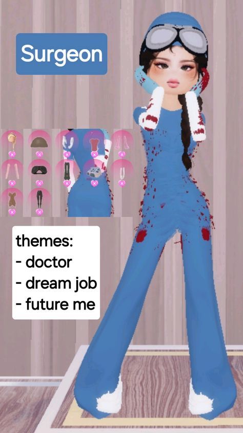 Di Photographer Outfit, Doctor Dti Ideas, Dress To Impress Roblox Game Outfit Ideas Theme Futuristic Elegance, Dress To Impress Roblox Game Outfits Theme Photographer, Nurse Dti Outfit, Dress To Impress Outfits Roblox Game Theme Doctor, Dream Job Theme Dti Outfit, Dti Outfits Theme Doctor, Surgeon Dress To Impress