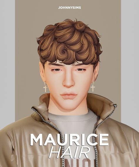 Maurice Hair | Patreon Sims 4 Curly Hair, Four One Direction, Mods Sims 4, Sims 4 Men Clothing, The Sims 4 Cabelos, Sims 4 Black Hair, Mod Hair, Pelo Sims, The Sims 4 Packs