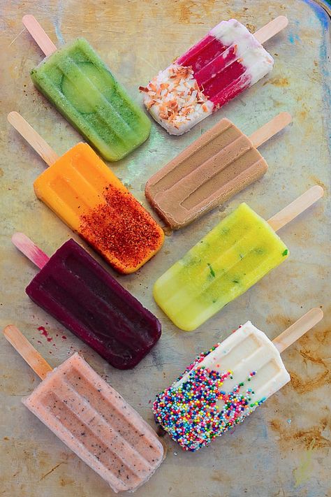 Sense & Edibility's Paletas Roundup Ice Lolly Recipes, Paletas Recipes, Mexican Ice Cream, White Chocolate Bread Pudding, Boozy Popsicles, I Lost 100 Pounds, Chocolate Bread Pudding, Ice Cream Pops, Healthy Food Facts