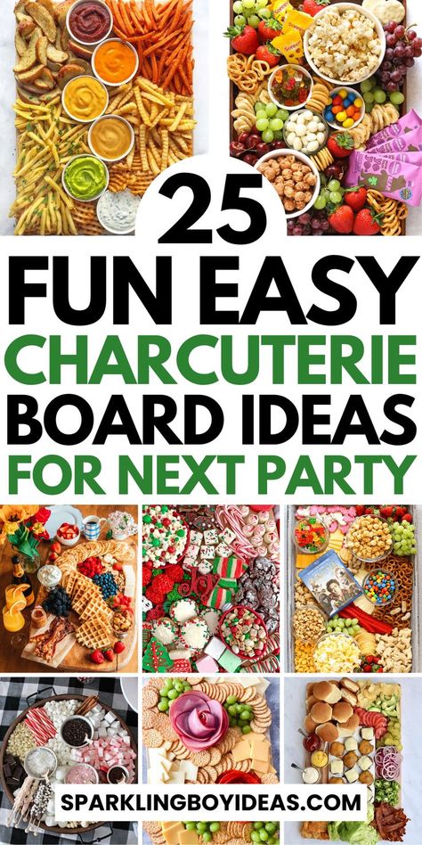 Explore our charcuterie board ideas for your next gathering! From elegant fall charcuterie boards, and Christmas charcuterie boards to other holiday charcuterie boards. Whether you're planning a cozy family-style charcuterie evening or looking for vegetarian charcuterie ideas, we've got you covered. Discover seasonal charcuterie boards for beginners and dessert charcuterie boards. Perfect for beginners and pros alike, these fun and easy charcuterie boards blend rustic charm with gourmet flavors. Various Charcuterie Boards, Ideas For Food Boards, Charcutero Board Ideas, Setting Up A Charcuterie Board, Best Charcuterie Boards, Non Cheese Charcuterie Board, Different Food Board Ideas, Sangria Charcuterie Board, App Board Ideas