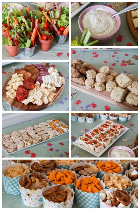 Spring Garden Birthday Party Food 1st Birthday Foods, Kids Birthday Party Food, Spring Birthday Party, Birthday Snacks, Bunny Birthday Party, Garden Party Birthday, Spring Birthday, Bunny Birthday