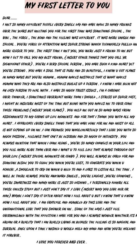 Love Letter To My Bf, Letter To Love Of My Life, Thing To Write To Your Best Friend, A Letter To My Love, Letter For Love Of My Life, How To Write Love Letters Aesthetic, How I Feel About Him Letter, How To Write A Letter About Feelings, Letter For Him Feelings