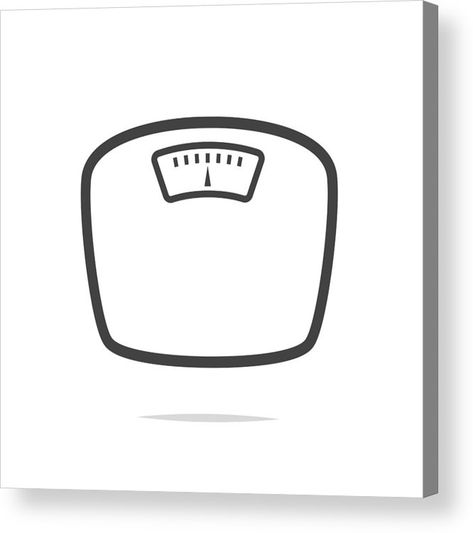 Black Color Acrylic Print featuring the drawing Weight Scale Icon Vector by Farbai Weight Scale Tattoo, Weight Scale Drawing, Weight Illustration, Weight Icon, Weight Drawing, Bullet Stickers, Idle Game, Easy Girl, Simple Hand Embroidery Patterns