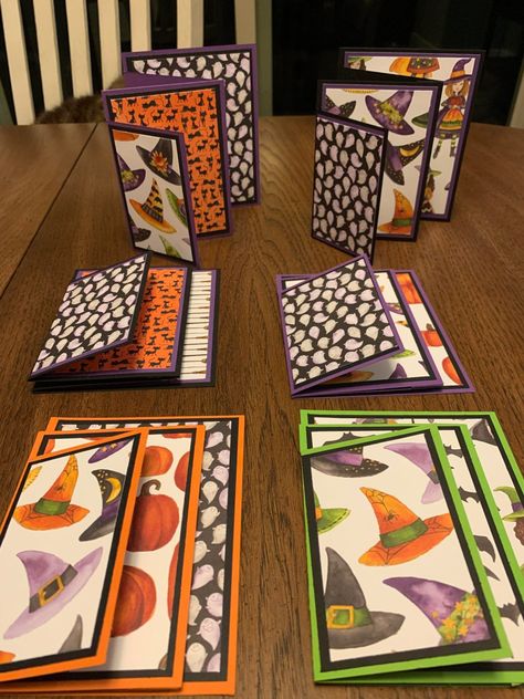 Tutorial: Four-Panel Fun Fold Card Inkyfingers Papercrafting Happy Thanksgiving Cards, Folded Christmas Cards, Card Making Tools, Fancy Fold Card Tutorials, Halloween Cards Handmade, Fun Folds, Card Making Tutorials, Fancy Fold Cards, Card A