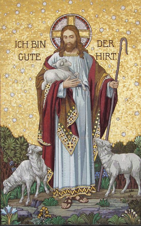 The sheep obey Jesus not because they’re stupid, not because they’ve been trained the right way, but because they know his voice. They trust him. Christ The Good Shepherd, Panna Marie, مريم العذراء, Religious Pictures, Christian Home Decor, Good Shepherd, Catholic Images, Christ The King, Ayat Alkitab