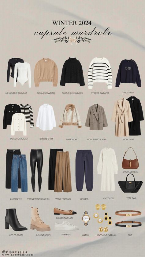 Neutral Winter Wardrobe, Use Less Capsule Wardrobe, Winter Closet Capsule, Classy Winter Capsule Wardrobe, Winter Work Outfits Casual, European Winter Capsule Wardrobe, Capsule Winter Wardrobe 2024, Winter Staples Capsule Wardrobe, Capsule Wardrobe For Hourglass Shape