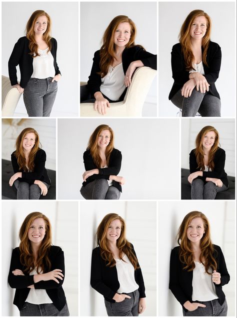 How To Take A Professional Photo, Professional Photo Poses For Women, Headshot Photography Tips, Photoshoot Poses Professional, Resume Photo Ideas Women, Corporate Picture Poses, Diy Business Headshots, Poses For Business Women, Diy Head Shots At Home