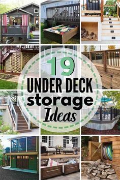 Under Deck Storage Ideas, Deck Storage Ideas, Under Deck Landscaping, Under Deck Storage, Patio Under Decks, Sloped Backyard Landscaping, Deck Landscaping, Deck Skirting, Under Deck