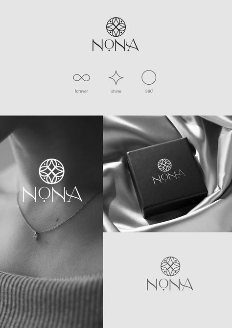 Logo for jewerly by Nona Jewelry Logo Inspiration, Jewelry Store Branding, Jewelry Brand Logo, Baby Logo Design, Create Logo Design, Jewelry Logo Design, Inspiration Logo Design, Logo Branding Design, Logo Minimalista