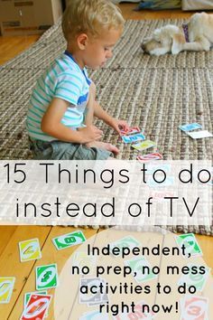 No prep, no mess, independent activities for kids (even preschoolers) to do instead of zoning out on television! Kat Diy, Independent Activities, Toddler Snacks, Learning Ideas, Toddler Play, Creative Learning, Kids Learning Activities, Toddler Fun, Toddler Life