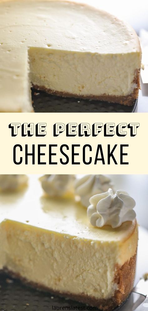 The Best Cheesecake Recipe, Newyork Cheesecake, Best Cheesecake Recipe, The Perfect Cheesecake, Perfect Cheesecake Recipe, Bolo Chiffon, Perfect Cheesecake, The Best Cheesecake, Cheesecake Easy